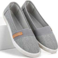 Trampki damskie slip on: TRAMPKI Z BROKATEM