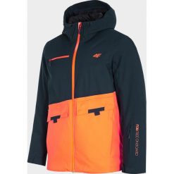 Kurtka snowboardowa męska. Pomarańczowe kurtki męskie na zimę, xl, bez wzorów, z kapturem. W wyprzedaży za 599,99 zł.