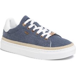 Espadryle MEXX - Cis MXQP0254_03W Navy 6001. Niebieskie espadryle damskie Mexx, bez wzorów, ze skóry ekologicznej, bez obcasa, na płaskiej podeszwie. Za 299,00 zł.