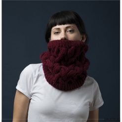 Komin BORDOWY. Czerwone kominy damskie marki Pakamera. Za 149,00 zł.