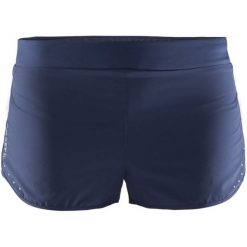 Craft Spodenki Focus 2.0 Race Blue L. Niebieskie spodenki sportowe damskie Craft, l, bez wzorów, sportowe, krótkie, na fitness i siłownię. W wyprzedaży za 101,00 zł.