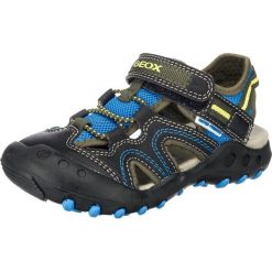 GEOX Kids Buty otwarte 'Kyle' niebieski / kobalt niebieski / szary. Niebieskie buciki niemowlęce marki geox kids, z materiału, z otwartym noskiem, z paskami. Za 273,00 zł.