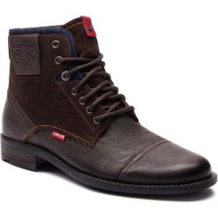 Kozaki LEVI'S - 228802-1933-29 Dark Brown. Brązowe buty zimowe męskie marki Levi's®, z materiału. W wyprzedaży za 289,00 zł.