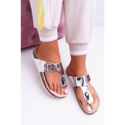 Klapki Damskie Japonki Na Korku Lakierowane Srebrne Palette. Szare klapki damskie SEA, z lakierowanej skóry. Za 29,00 zł.
