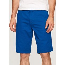 Szorty chino - Niebieski. Niebieskie spodenki i szorty męskie Reserved, m, bez wzorów. Za 79,99 zł.
