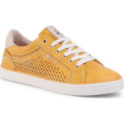 Sneakersy MUSTANG - 1267-311-6 Gelb. Żółte półbuty damskie Mustang, ze skóry ekologicznej. Za 239,00 zł.