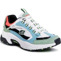 Sneakersy SKECHERS - Sugar Rock 13452/BLGR Blue/Green. Zielone półbuty damskie Skechers, z zamszu. W wyprzedaży za 259,00 zł.