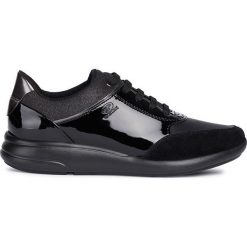 Geox - Buty. Czarne buty sportowe damskie Geox, ze skóry, sportowe. W wyprzedaży za 299,90 zł.