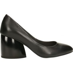 Czółenka LENA. Czarne buty ślubne damskie marki Gino Rossi, ze lnu. Za 249,90 zł.