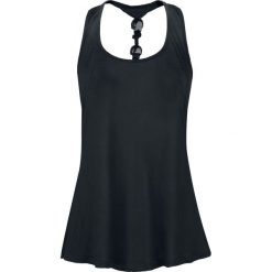 Topy damskie: Black Premium by EMP Skull Neck Top Top damski czarny