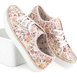 Tomsy damskie: Koronkowe espadryle w kwiaty ALIVIA