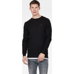 G-Star Raw - Sweter. Czarne swetry męskie s, z bawełny, retro, z okrągłym kołnierzem. Za 419,90 zł.