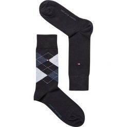 Tommy Hilfiger - Skarpety (2-pack). Niebieskie skarpetki męskie TOMMY HILFIGER, bez wzorów, z elastanu. Za 44,90 zł.