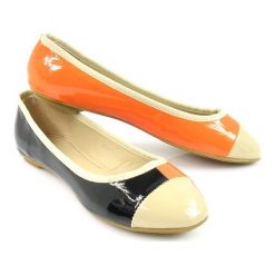 Baleriny damskie: Balerinki dwukolorowe Creamy Moda