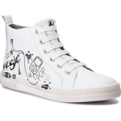 Sneakersy NATURINO - Twist 0012501612.01.0N01 M Bianco. Białe trampki chłopięce Naturino, bez wzorów, ze skóry, bez zapięcia. W wyprzedaży za 369,00 zł.