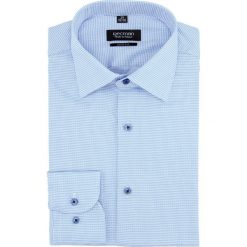 Koszula versone 2813 długi rękaw slim fit niebieski. Niebieskie koszule męskie Recman, m, bez wzorów, bez kołnierzyka, z długim rękawem. Za 139,00 zł.
