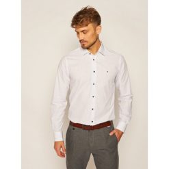 Koszula Tommy Hilfiger Tailored Poplin Dot Print Classic TT0TT07608. Białe koszule męskie Tommy Hilfiger Tailored, m, bez wzorów, biznesowe, bez kołnierzyka, bez rękawów. Za 299,00 zł.