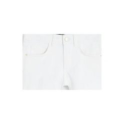 Mango Kids - Szorty dziecięce Patric 110-164 cm. Czerwone spodenki dziewczęce Mango Kids, bez wzorów, z elastanu, casualowe. W wyprzedaży za 55,90 zł.