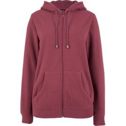 Bluza rozpinana z polaru bonprix bordowy. Czerwone bluzy polarowe bonprix. Za 59,99 zł.