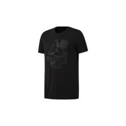 T-shirty z krótkim rękawem Reebok Sport Koszulka Elevated Elements Brand. Czarne koszulki męskie Reebok Sport, m, bez wzorów, sportowe, bez kołnierzyka, krótkie. Za 129,00 zł.