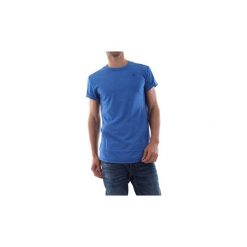 T-shirty z krótkim rękawem G-Star Raw D13312 2653 SHELO. Niebieskie t-shirty męskie G-Star RAW, s, bez wzorów, retro, bez kołnierzyka, krótkie. Za 107,63 zł.