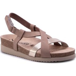 Sandały MEPHISTO - Haneta H4624 Light Taupe. Brązowe klapki damskie Mephisto, bez wzorów, ze skóry, bez obcasa. W wyprzedaży za 399,00 zł.
