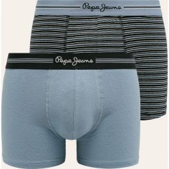 Pepe Jeans - Bokserki Octavo (2-pack). Niebieskie bokserki męskie Pepe Jeans, s, bez wzorów, z elastanu. W wyprzedaży za 99,90 zł.