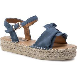 Espadryle REFRESH - 69733 Jeans. Niebieskie espadryle damskie Refresh, bez wzorów, z jeansu, bez obcasa. Za 169,00 zł.