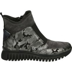 Botki - 6915609 FERRO. Czarne botki damskie skórzane Venezia. Za 379,00 zł.