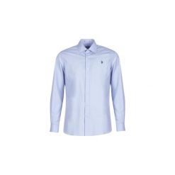 Koszule z długim rękawem U.S Polo Assn. JAXON SHIRT FC. Niebieskie koszule męskie U.S. Polo Assn., s, bez wzorów, polo, z długim rękawem. Za 309,00 zł.