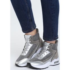 Srebrne Sneakersy All Lazy. Szare sneakersy damskie Born2be. Za 49,99 zł.