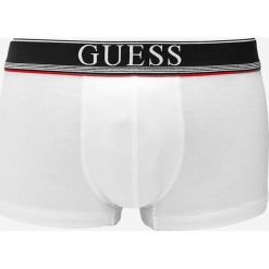Guess Jeans - Bokserki. Białe bokserki męskie marki Guess Jeans, z aplikacjami, z elastanu. W wyprzedaży za 69,90 zł.