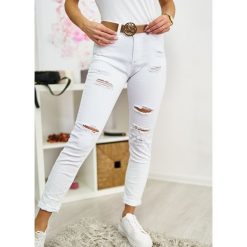Spodnie Gabrielle Jeans White XS. Niebieskie spodnie damskie LIGARI JEANS, s, z elastanu. Za 99,99 zł.
