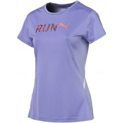 Bluzki sportowe damskie: Puma Koszulka Sportowa Run S S Tee W Bleached Denim/Run Xs