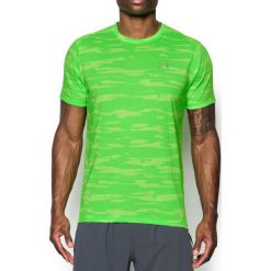 Under Armour Koszulka męska Threadborne Run Mesh SS limonkowa r. M (1298851-752). Zielone koszulki sportowe męskie Under Armour, m, z meshu. Za 117,75 zł.