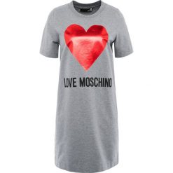 Love Moschino Sukienka letnia melange dark grey. Szare sukienki letnie marki Love Moschino, z bawełny. Za 669,00 zł.