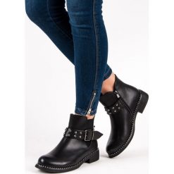 Casualowe botki damskie AMAYA. Czarne botki damskie marki ERYNN. Za 139,00 zł.