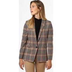 Apriori - Blezer damski, beżowy. Brązowe bolerka i narzutki damskie Apriori, w kratkę, bez rękawów. Za 449,95 zł.