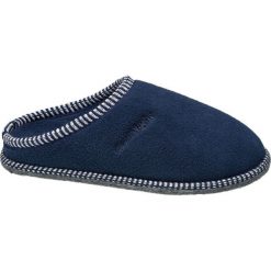 Kapcie damskie Casa mia granatowe. Niebieskie kapcie damskie marki Casa mia, z materiału. Za 29,90 zł.