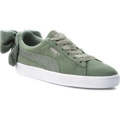 Sneakersy PUMA - Suede Bow Uprising Wn's 367455 02 Laurel Wreath/Puma White. Zielone półbuty damskie Puma, z zamszu. W wyprzedaży za 279,99 zł.