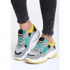 Buty sportowe damskie: Ciemnoszaro-Miętowe Buty Sportowe Boomerang