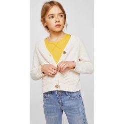 Mango Kids - Kardigan dziecięcy Dunas 110-164 cm. Szare swetry dziewczęce marki Mango Kids, z bawełny. Za 89,90 zł.