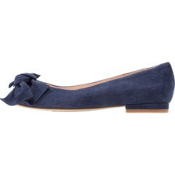 Baleriny damskie lakierowane: Mellow Yellow DAK Baleriny Peep Toe navy