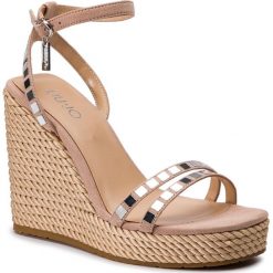 Espadryle LIU JO - Lucy 01 S19089 T9122 Pink 00006. Różowe espadryle damskie Liu Jo, z aplikacjami, ze skóry, bez obcasa, na obcasie. Za 689,00 zł.