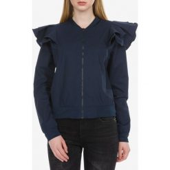 SELECTED Naka Kurtka Niebieski. Niebieskie kurtki damskie Selected, na wiosnę, bez wzorów, z elastanu, bez kaptura. Za 404,95 zł.