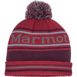 Czapka "Retro Pom" w kolorze czerwonym. Czerwone czapki męskie Marmot, bez wzorów, z materiału, retro. W wyprzedaży za 59,95 zł.