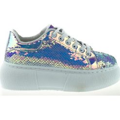 Sneakersy damskie z cekinami srebrne (38). Szare sneakersy damskie . Za 79,00 zł.