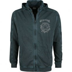 Alchemy England Necrogeddon Bluza z kapturem rozpinana ciemnozielony. Zielone bluzy męskie rozpinane marki Alchemy England, l, z nadrukiem, z kapturem. Za 164,90 zł.