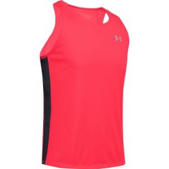 Under Armour Speed Stride Podkoszulek Czerwony. Czerwone podkoszulki męskie Under Armour, l, bez wzorów, z poliesteru, bez kołnierzyka. Za 137,95 zł.