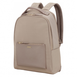Samsonite Zalia 14.1" beżowy. Brązowe plecaki damskie Samsonite, bez wzorów, z nylonu, eleganckie. Za 659,00 zł.
